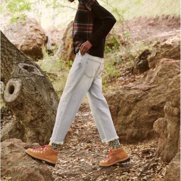 NEW THE GREAT Fire Side Wool blend cardigan in hearth tartan plaid M - Picture 3 of 8